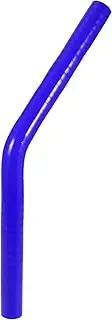 CCWUTQF 45 Degree 9.5/11/13/16/19/22/25/28/32/35/40/45/48/54MM Elbow Silicone Hose Coupler Intercooler Tube 150 * 150MM Blue(9.5mm ID 19.5mm OD)