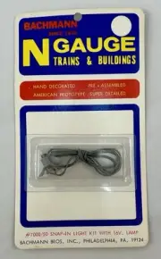 Vintage NOS Bachmann N Gauge Model Train Snap In Light Kit w/ 16V Lamp #7000/50