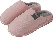 [Generic] Slippers with Arch Support for Women Men's Slippers Women's Home Shoes Cotton Warm Indoor Shoes Soft-Soled Women's Slipper Slippers Women Outdoor Watermelon Red