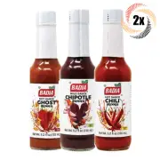 2x Bottles Badia Variety Hot & Mild Sauce | 5.2oz | MSG Free! | Mix & Match!