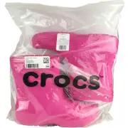 CROCS Classic Crush Boots Mens Womens Size USA M 11/W 13 Juice Pink New In Bag