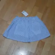 New w Tags! CARTER'S Baby Girls' Sz 3T Chambray Pin-Striped Skort