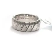 New DAVID YURMAN Men's 8mm Cairo Wrap Band Ring In Sterling Silver SIze 9