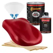 HOT ROD FLATZ Quarter Mile Red Quart Kit URETHANE Flat Auto Car Paint Kit