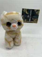 Forest Friends 6 Inch Tiger Cat Yellow White Doll Plush Stuffed Tags