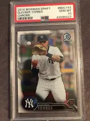 2016 Bowman Draft Chrome Gleyber Torres NY Yankees Prospect PSA 10Card #BDC143