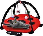 Play Mat, Cat Tent Activity Center With Hanging Toys, Outdoor Bed Play Tent