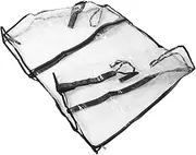 Abaodam Clear Rain Cover for Wagon and Cart Protective Canopy for Outdoor Use Foldable Design Weatherproof Protection for Garden Wagons and Trolley Carts
