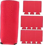 SOLUSTRE 12Pcs Neoprene Beer Can Sleeves Insulated Ice Beverage Covers Lightweight Protective Holders for Cans Simple to Clean for Parties and Outdoor Events