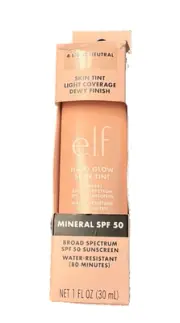 e.l.f. Halo Glow Skin Tint SPF 50, Tinted Moisturizer For Light, Buildable