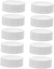 BRIGHTFUFU Regular Mouth Jar Lids Reusable Lids with Leakproof Seal for Milk Storage