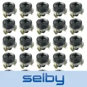 24 Pack M6 Bolts Screws Set with Captive Nuts & Washers for 19" Inch Rack Mount