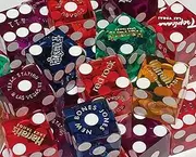 Cyber-Deals Authentic Las Vegas & Nevada Casino Table-Played Craps Dice 19mm - Randomly Bundled Pairs