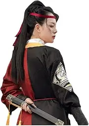 HHCTEBEC Hanfu Martial Arts Theatre Performance Clothing, Antique Chinese Kungfu Swordsman, A-S=152-160 cm
