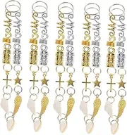 [Baluue] 159pcs Metal Round Buckle Hairpin Dreadlock Braiding Accessories Hairpin Jewelry for Braid Hair Charms