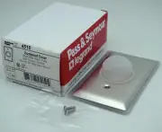 Pass & Seymour 4515 Stainless Steel Dustproof Wall Plate Cover With Bubble