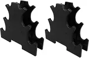 DECOMELODY 2pcs Heavy Duty Dumbbell Storage Rack Multi Dumbbell Holder Bracket for Weight Training Durable Wear Resistant Design Space Saving for Home Gym
