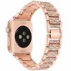 Metal Rhinestone Bling band Wrist Watch Strap For Fitbit Versa 2 / Versa 1