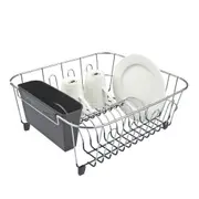 D.Line Chrome Dish Rack with Caddy - Small