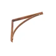 A.FRESCO Corner Metal Wall Vintage Shelf Support Bracket Large 20x25cm Rust