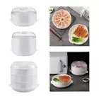 Microwave Round Steamer Kitchen Heating Steamer Rice Cooking Vegetables Dish