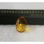 [DISK水晶][晶瑩惕透]天然緬甸琥珀 金藍珀 水滴墜(22X15X8MM 1.5G)HV-31