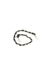 Dolce Gabbana Polka Dot Printed Chain-Link Bag Strap One size Black