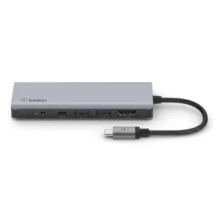 【Belkin】貝爾金 USB-C 7合1 Type-C 多媒體轉接器 台灣總代理 (9.5折)