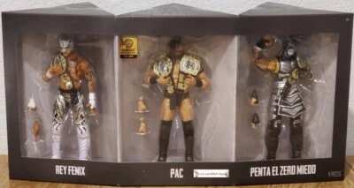 AEW Vault DEATH TRIANGLE RAY FENIX PAC PENTA Exclusive Action Figure 3 Pack WWE