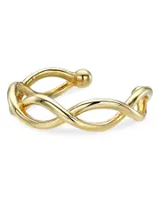 Zoe Lev 14K Yellow Gold Twist Style Single Ear Cuff