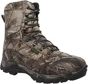[Ad Tec] 10in Mens Real Tree Camo Waterproof Hunting Boots Synthetic, Camouflage - Aggressive Rubber Outsole with Steel Shank