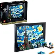 LEGO Ideas 21333 Vincent Van Gogh - La Nuit Étoilée, Reproduction de Tableau sur Toile