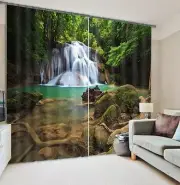3D Tree water 8 Blockout Photo Curtain Printing Curtains Drapes Fabric Window AU