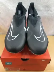 NIKE Alpha Menace Elite 3 Flyknit TD Black Grey Cleats Mens 16 Wide (5932)