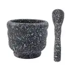Garlic Crusher Garlic Mashing Pot Mortar and Pestle for Spice Ginger