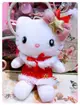 ♥小花花日本精品♥Hello Kitty大阪環球影城限定 聖誕節 變裝 洋裝 站姿絨毛布偶娃娃玩偶 擺飾96536704