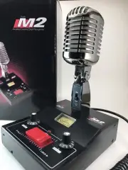 BLACK CHROME 5 pin Cobra DELTA M2 AMPLIFIED DYNAMIC POWER BASE CB HAM MIC