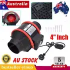 4" Inch Silent Extractor Fan Duct Hydroponic Inline Exhaust Industrial Vent NEW