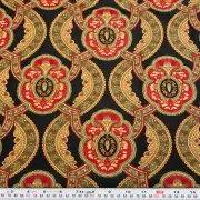 Christmas Presence April Cornell for Moda Black Cotton Fabric by the HALF YARD