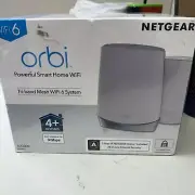 NETGEAR Orbi Whole Home Tri-Band Mesh WiFi 6 System (RBK652S)