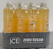 Sparkling Ice, Sparkling Water, Zero Sugar, 17 fl oz, 12 Pack, Orange Mango