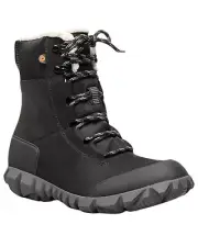 Bogs Arcata Urban Leather Tall Women's Casual Boots, Black, W9