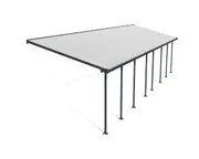 CANOPIA - Feria 3 x 10.35 DIY Patio Cover Kit Dark Grey Clear