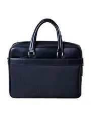 [Cudworth] Canvas Leather Brief Case in Black