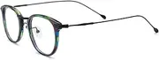 [FONEX] Acetate Titanium Glasses Frame Men Square Eyeglasses Women Vintage Optical Eyewear F85786