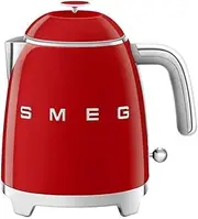[Smeg] Red Mini Kettle, 0.8L, 360° Swivel Base, Limescale Filter