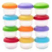 WeeSprout Baby Food Containers - Small 4 oz Containers with Lids, Leakproof &