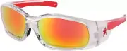 SWAGGER Fire Mirror Safety Glasses Work Sport Eyewear UV Sunglasses ANSI Z87+