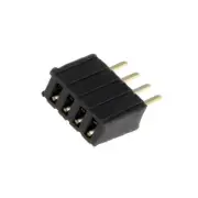 5X DS1065-07-1*4S8BV socket pin female PIN: 4 straight 1.27mm THT 1x4 gold fla