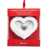 Pearhead DIY Thumbprint Heart Christmas Ornament Our First Wedding